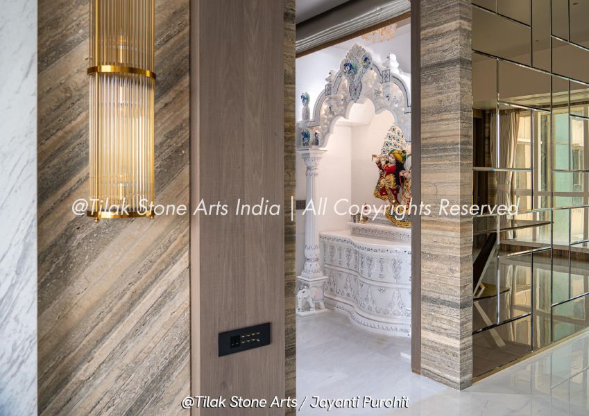 Small Space, Big Devotion: Compact Marble Mandir Designs for Apartments