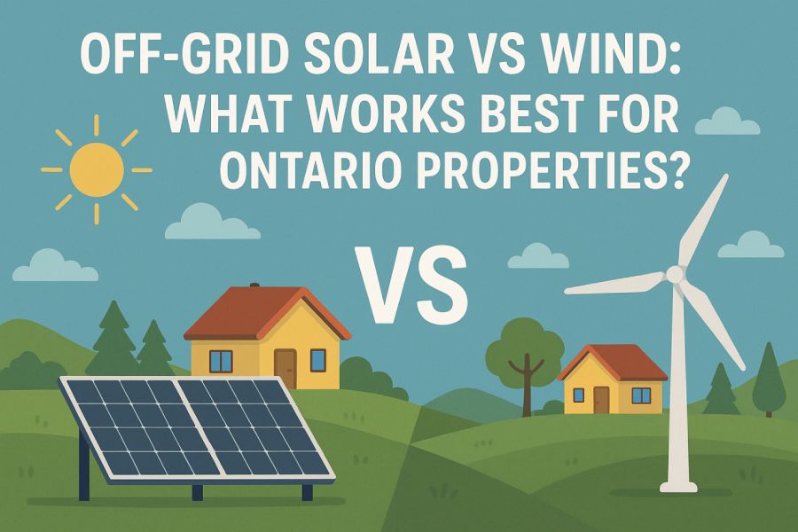 Off-Grid Solar vs Wind: What Works Best for Ontario Properties?