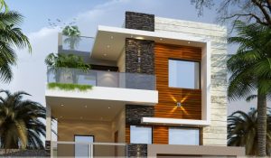 3d elevation design for a house